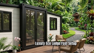 30FT Expandable Container House for Costa Rica Eco-Lodge & Airbnb