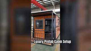Luxury X folding Detachable Prefab Cabin for Glamping Resorts