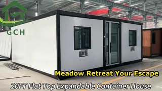 Modern Flat-Roof Expandable Container House: A Smart Modular Home