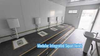 Modular Integrated Squat Toilet