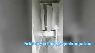 Portable Private toilet with separate compartments